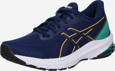 ASICS Laufschuh 'GT-1000 12' in marine / smaragd / hellorange / schwarz, Produktansicht