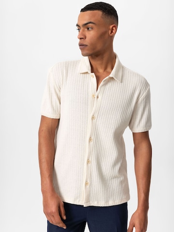 Antioch Regular fit Button Up Shirt in Beige