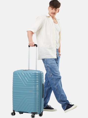 Trolley 'FLYTWIST SPINNER 67/24 TSA EXP' di American Tourister in blu