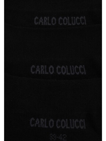 Chaussettes ' Amalfi ' Carlo Colucci en noir