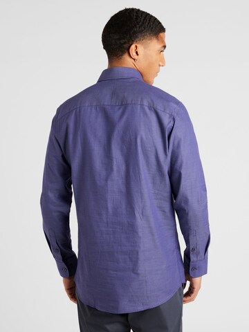 Coupe slim Chemise 'SOHO' SELECTED HOMME en bleu