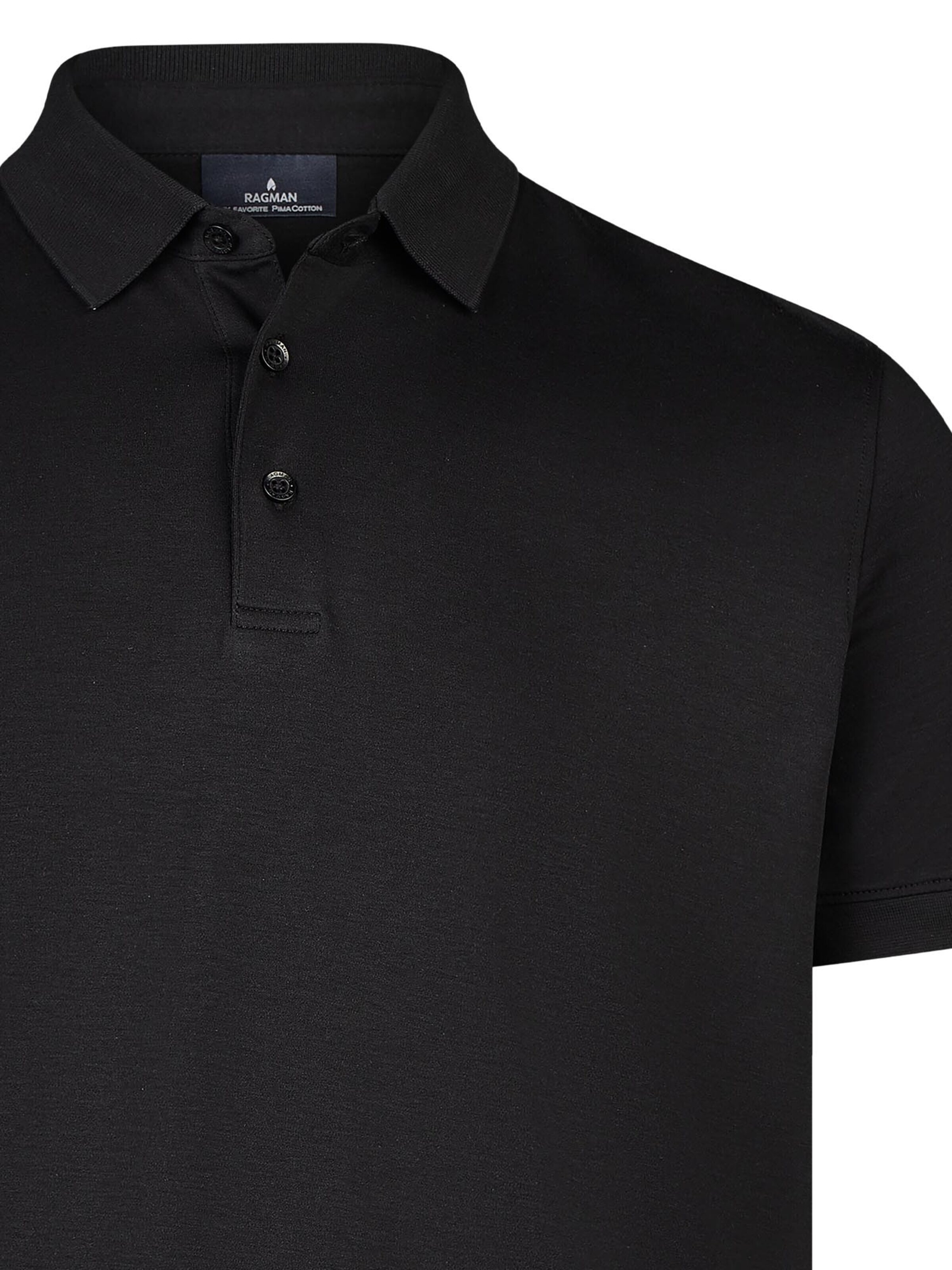 Ragman Shirt 'Basic'‌‌‌‌‌‌‌‌‌‌ in Schwarz