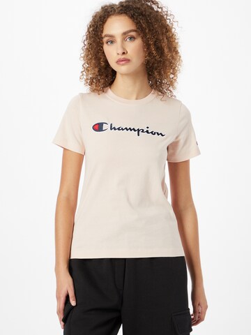 Champion Authentic Athletic Apparel T-shirt i rosa: framsida