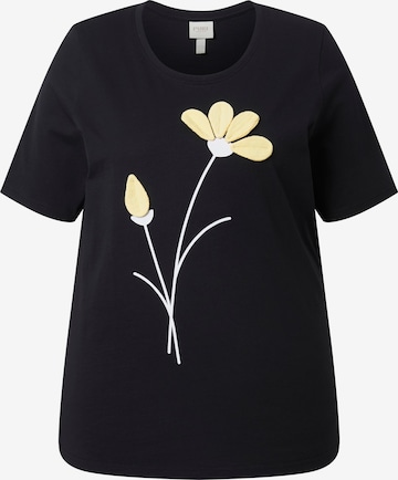 Ulla Popken T-Shirt in Schwarz: Vorderseite