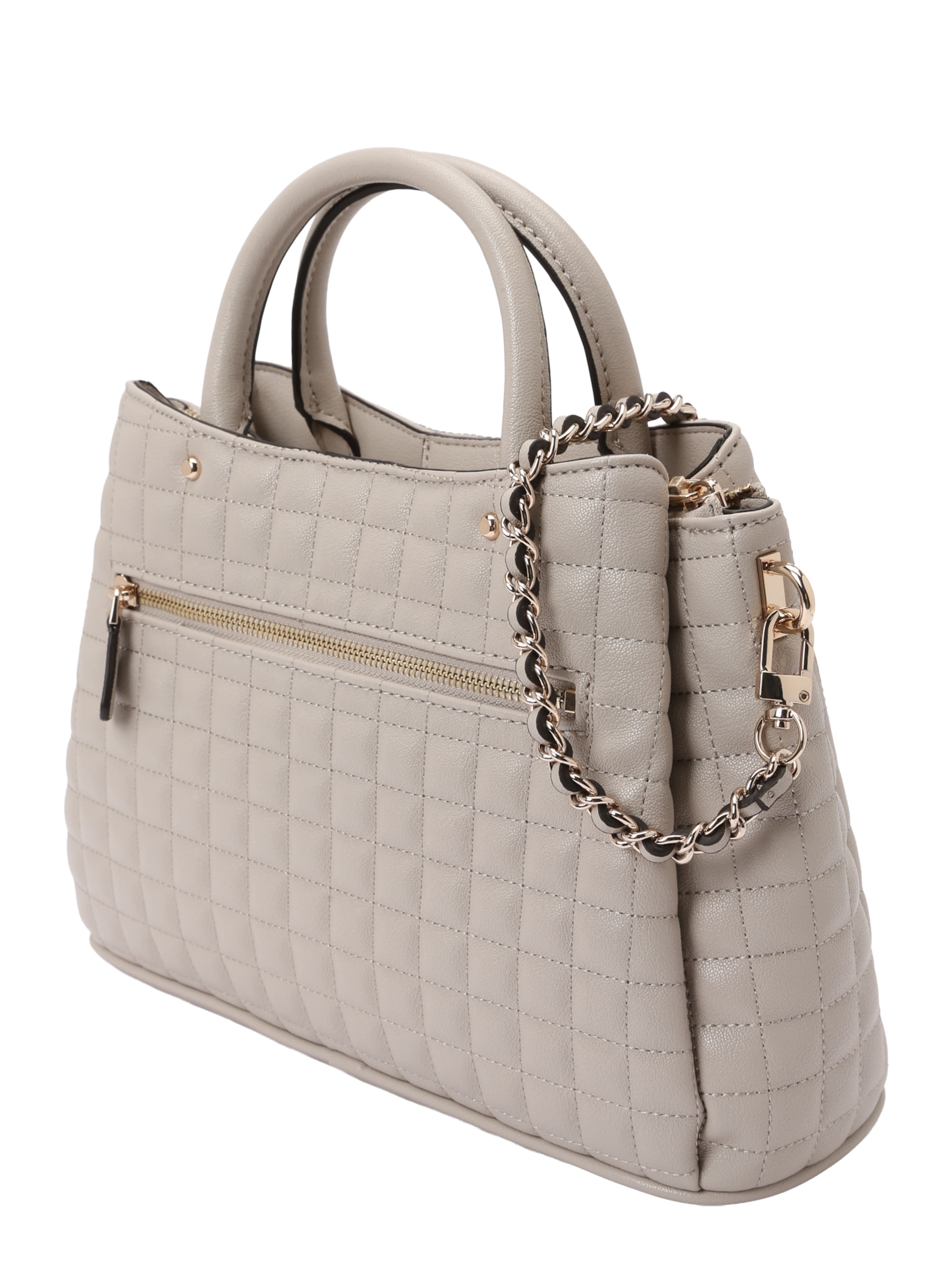 GUESS Handtas 'NADIRA GIRLFRIEND SATCHEL' in Grijs