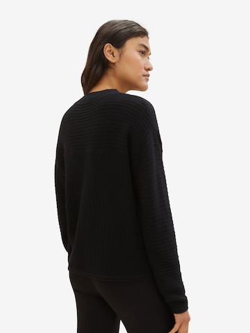 TOM TAILOR DENIM Sweater in Black