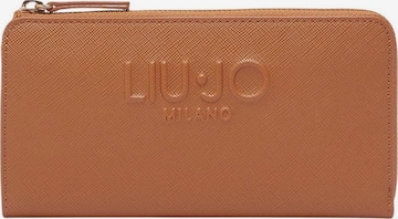 Portamonete 'ECS XL ZIP AROUND AA6285 ES029' di Liu Jo in beige: frontale