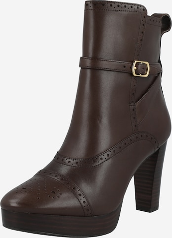 Bottines 'MCKINSEY' Lauren Ralph Lauren en marron : devant