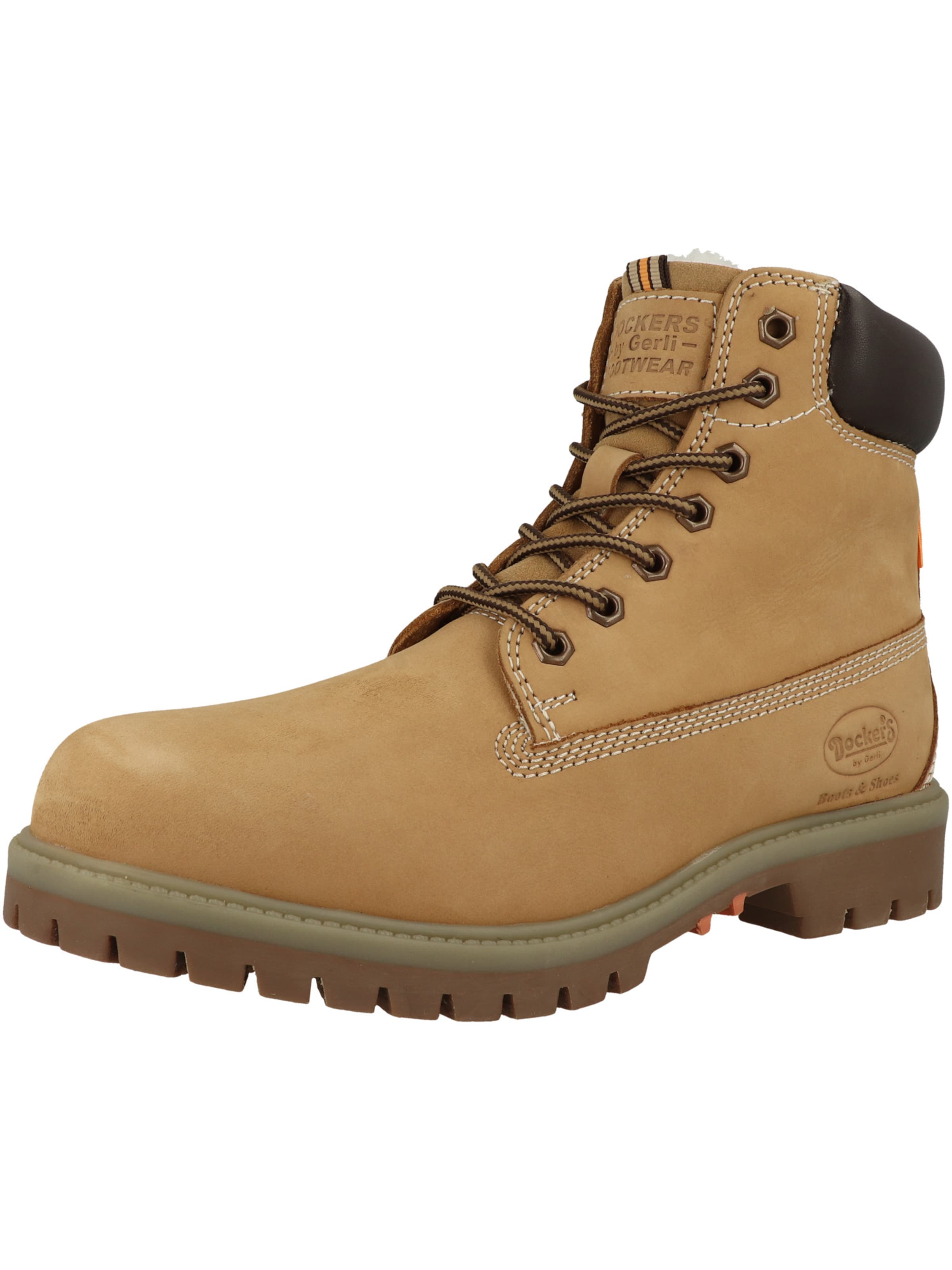 Bottines à lacets '53AX101' Dockers by Gerli en marron : devant