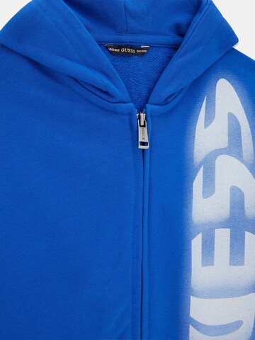 GUESS Sweatjacke in Blau