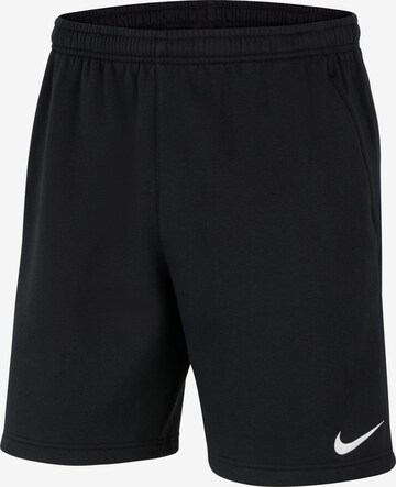 NIKE Regular Workout Pants in Black: front