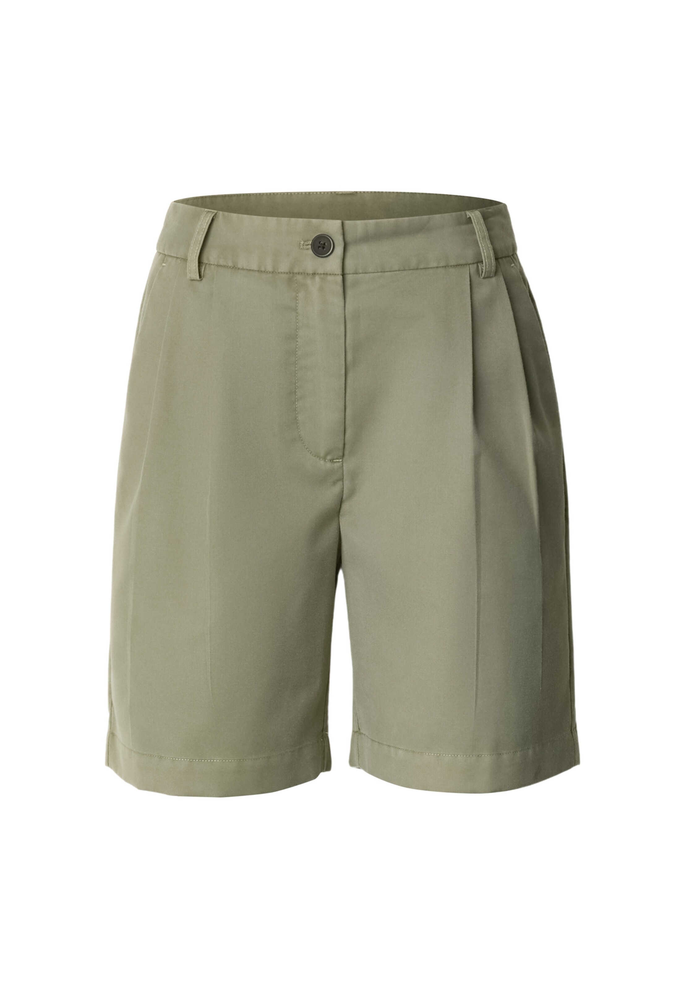 Urban Classics Bandplooibroek in Groen: voorkant