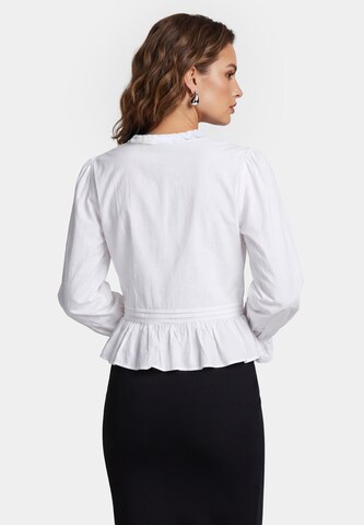 Chemisier faina en blanc