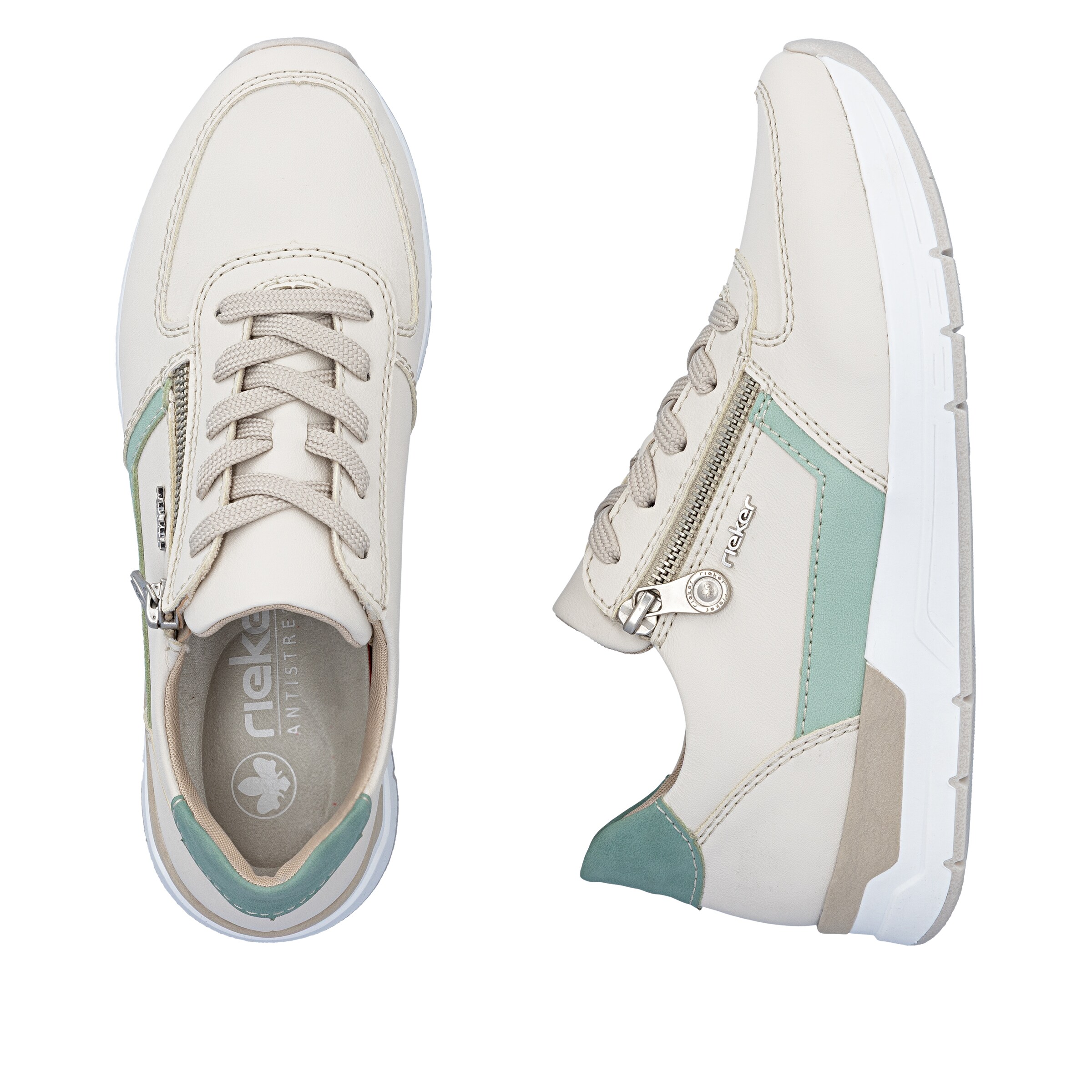 Baskets basses Rieker en beige