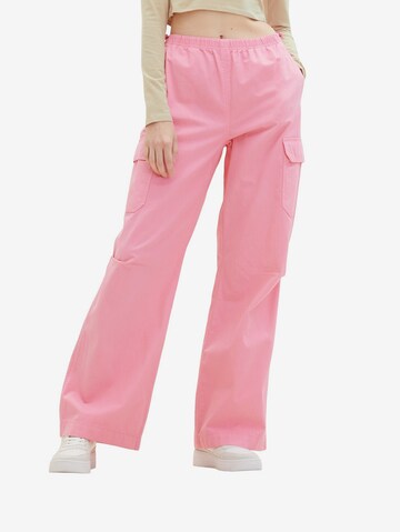 Loosefit Pantaloni cargo di TOM TAILOR DENIM in rosa: frontale