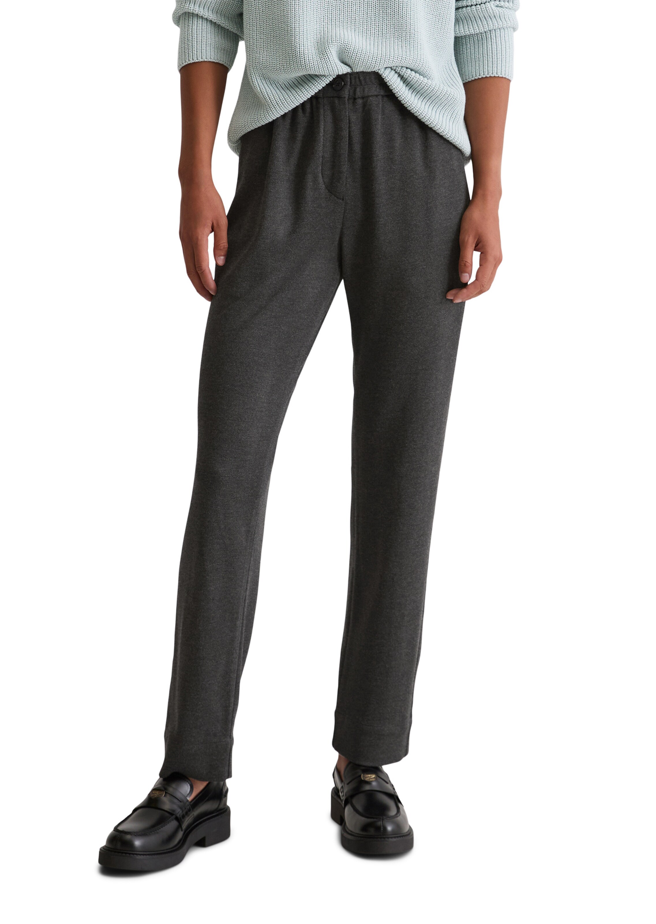 Marc O'Polo Regular Broek in Grijs: voorkant