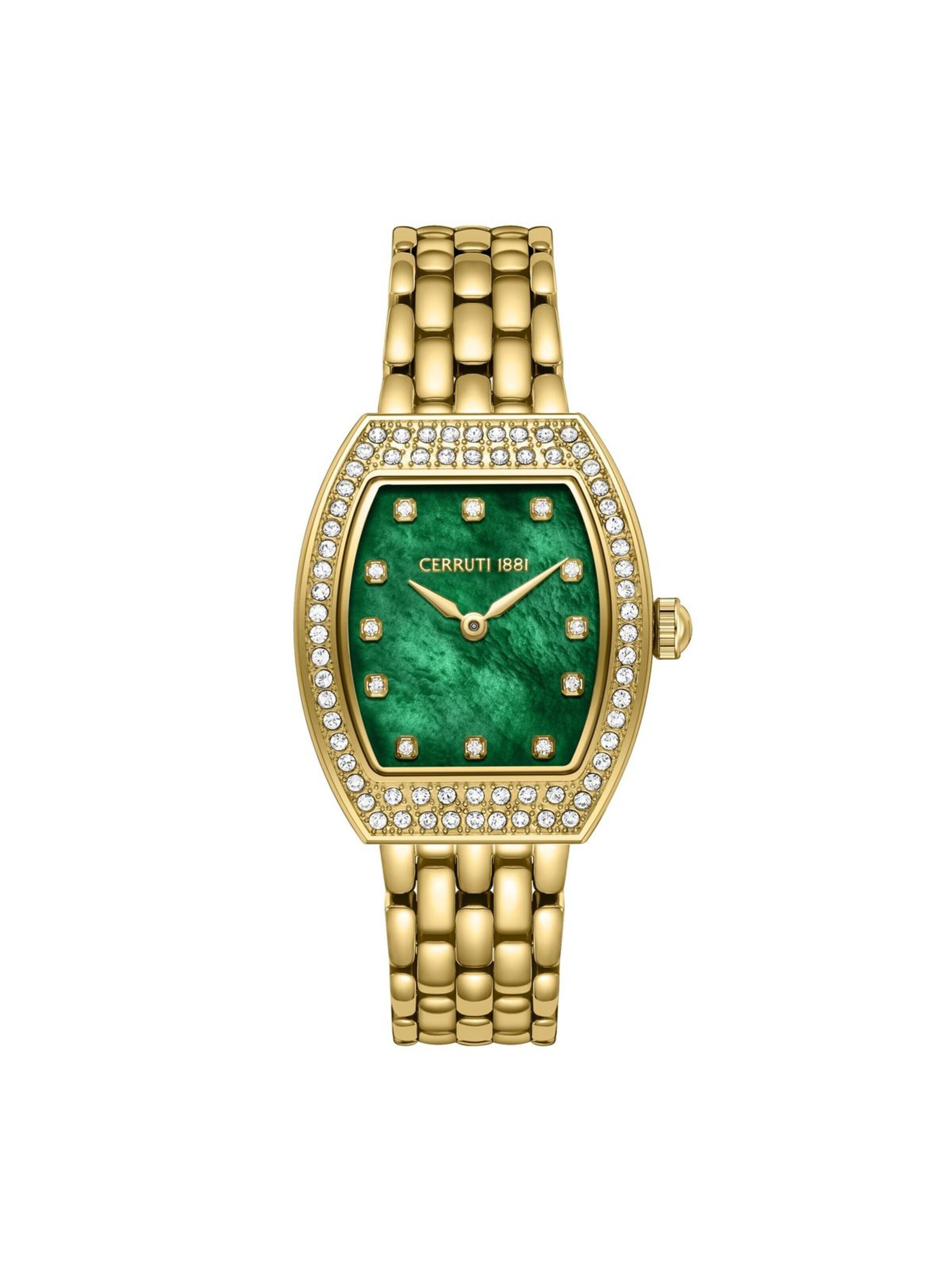 CERRUTI 1881 Analoog horloge 'Watch Calliano' in Goud: voorkant