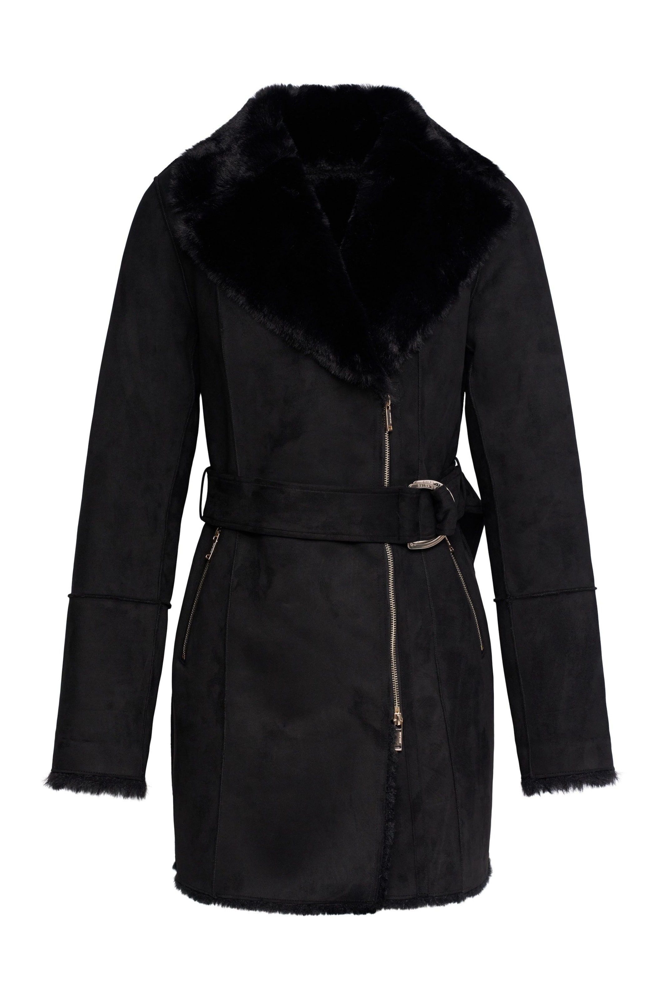 Manteau d’hiver Salsa Jeans en noir : devant