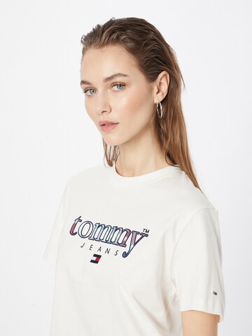 Tricou 'Tartan' de la Tommy Jeans pe alb