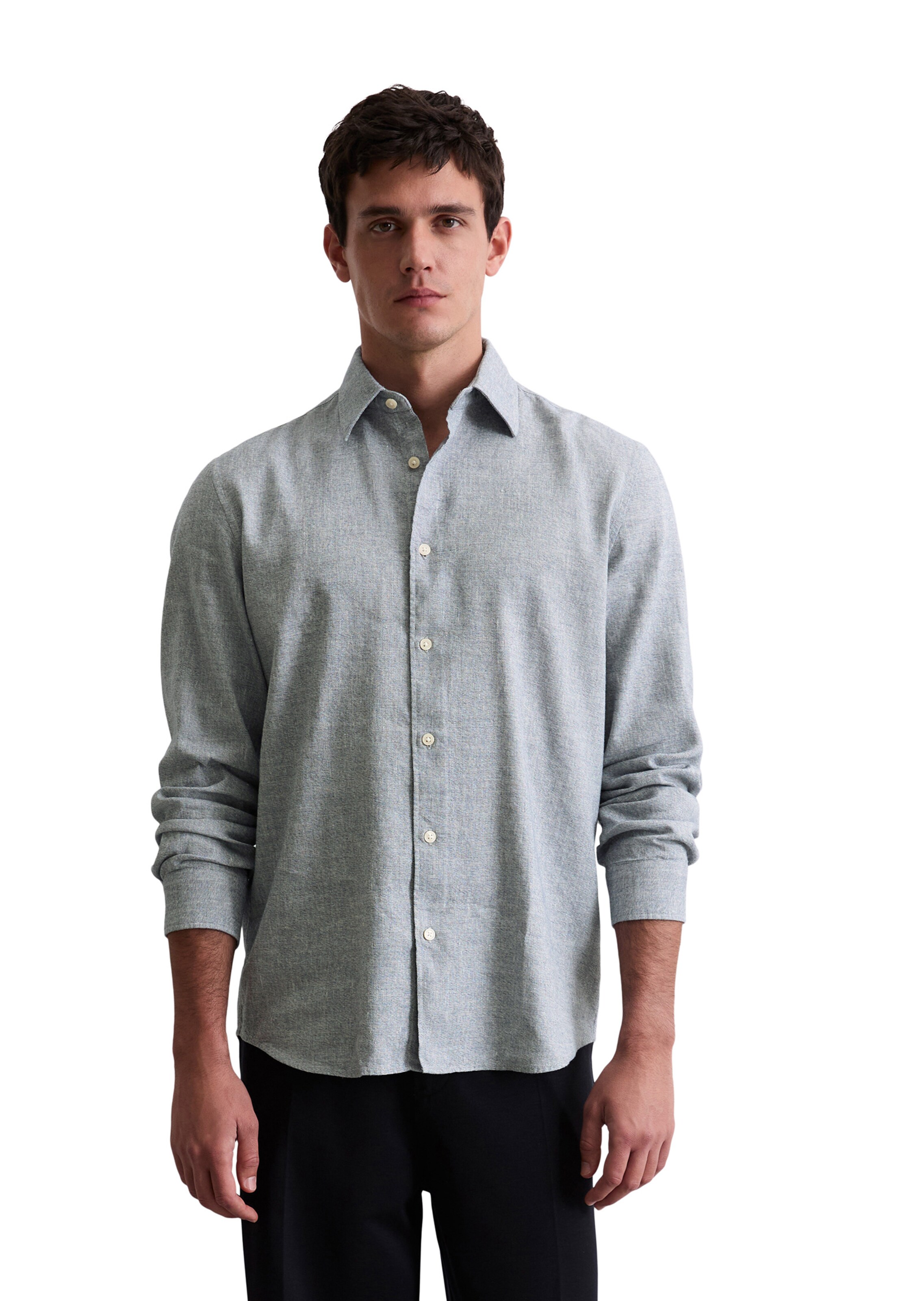 Marc O'Polo Regular fit Button Up Shirt in Blue: front