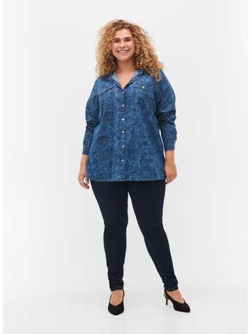 Camicia da donna 'JMIA' di Zizzi in blu