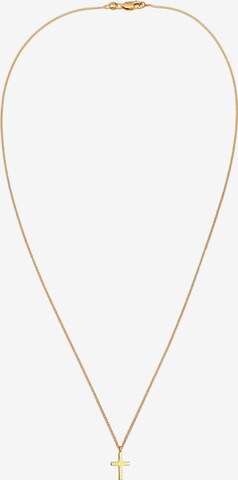 ELLI PREMIUM Ketting 'Kreuz' in Goud: voorkant