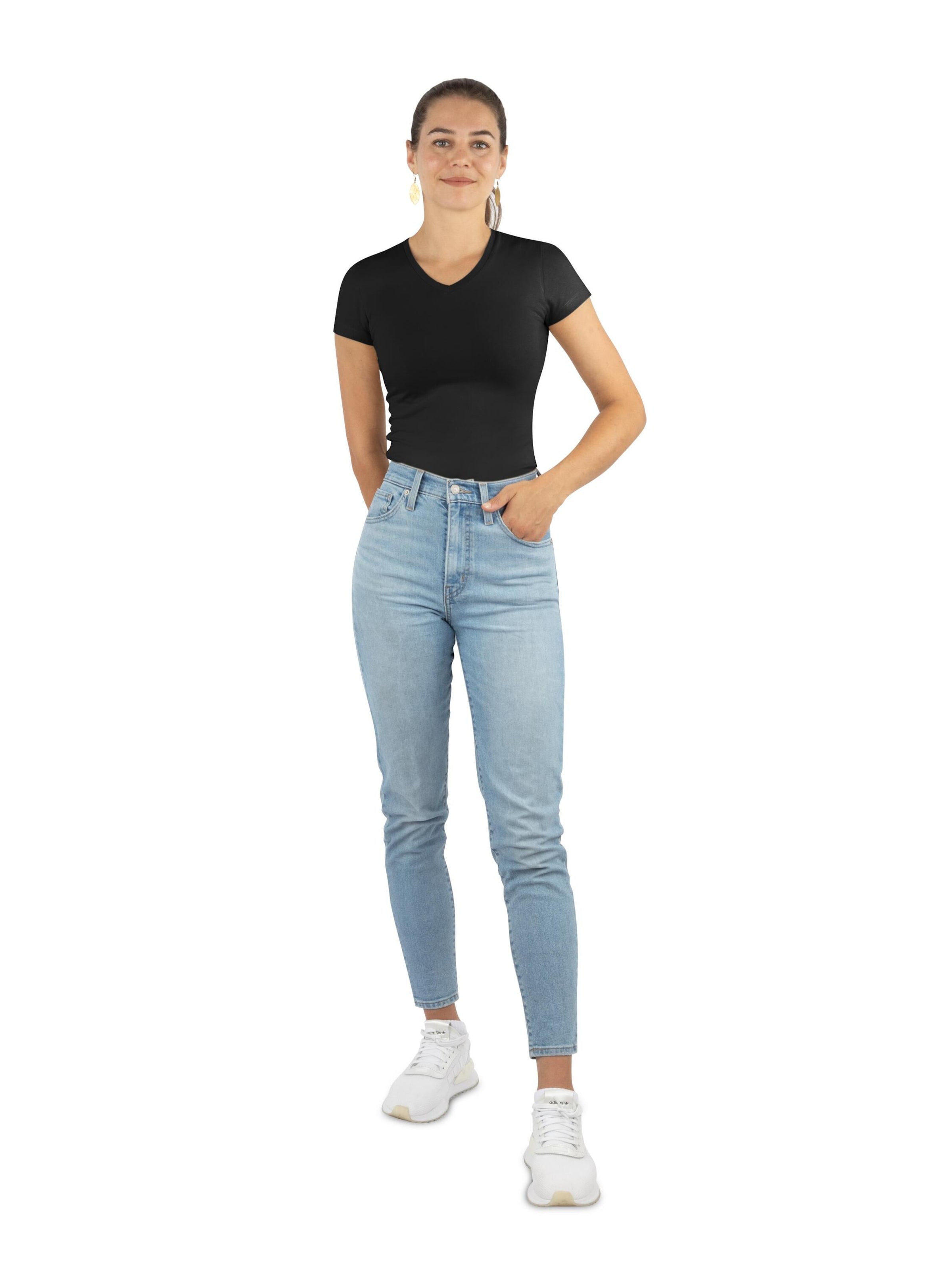 Janice Shirt 'Siena' in Black: front