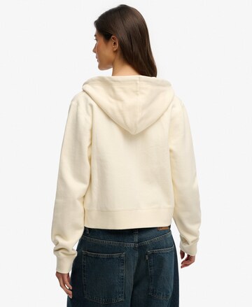 Superdry & Co Zip-Up Hoodie 'Essential' in White