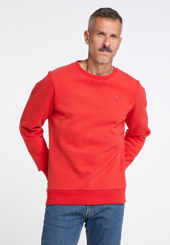 Schmuddelwedda Sweatshirt in Rood: voorkant