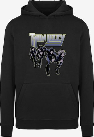 Merchcode Sweatshirt 'Thin Lizzy' in Zwart: voorkant
