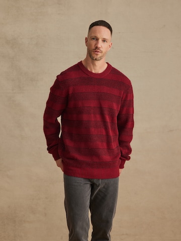 DAN FOX APPAREL Sweater 'Joost' in Red: front