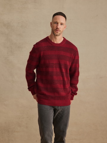 DAN FOX APPAREL Trui 'Joost' in Rood: voorkant