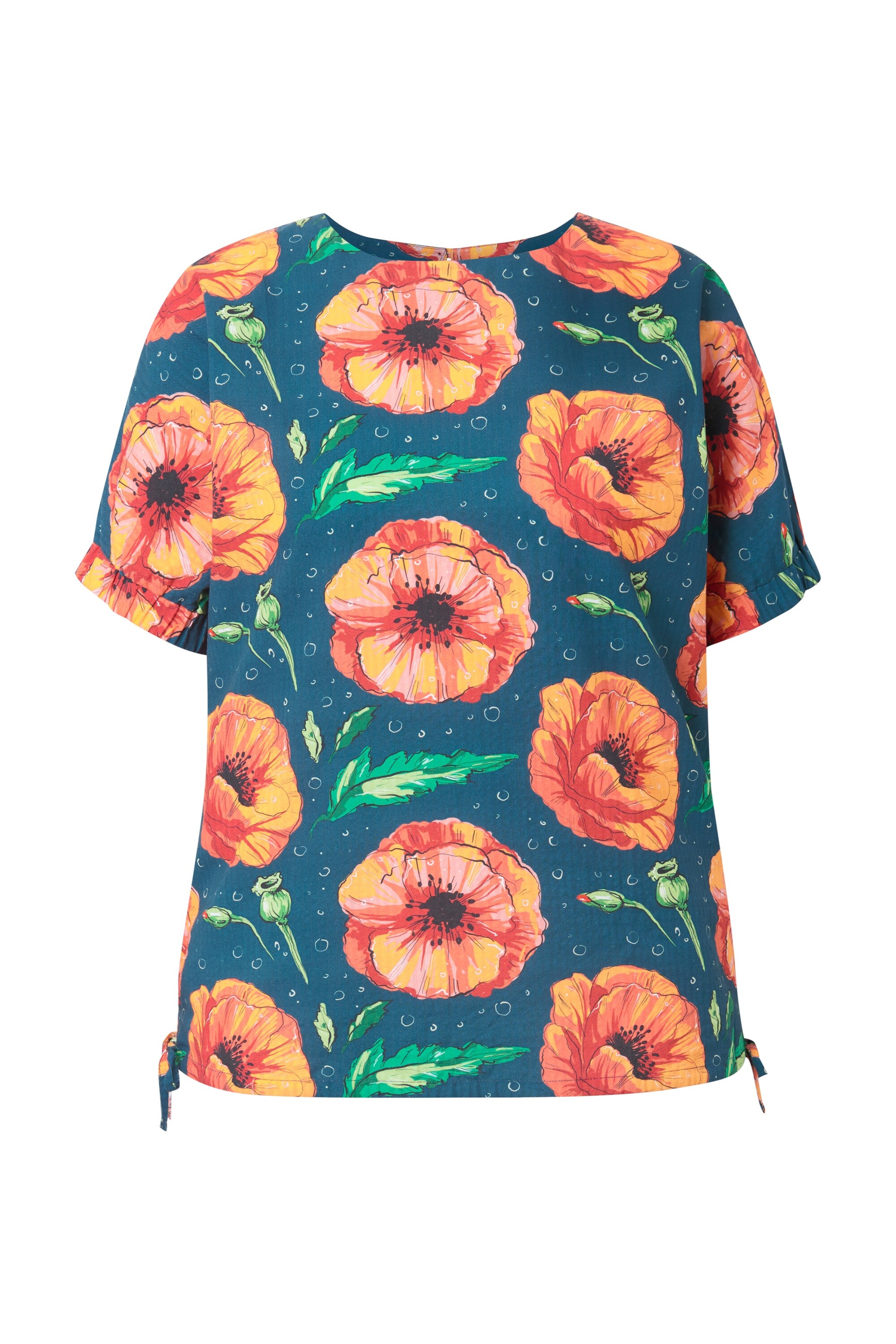 Chemisier Ulla Popken en bleu : devant