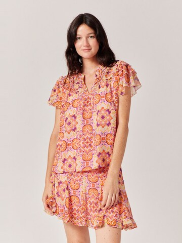 NAF NAF Blouse 'Sunset' in Orange: front