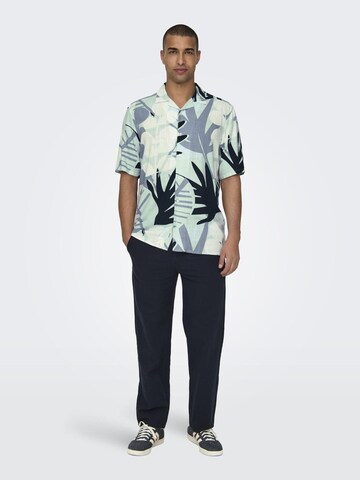 Only & Sons Regular fit Srajca 'BERTIL' | modra barva