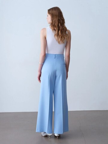 Dilvin Wide Leg Hose in Blau