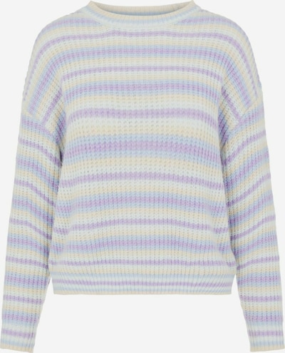 PIECES Pullover in blau / lila / orange / weiß, Produktansicht