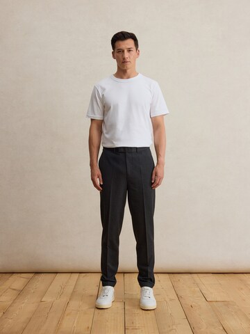 DAN FOX APPAREL Loosefit Παντελόνι με τσάκιση 'Alper' σε γκρι