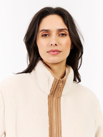 PROTEST Fleece Jacket 'PRTRed' in Brown