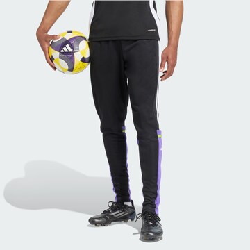 ADIDAS PERFORMANCE Slim fit Sports trousers 'Squadra 25' in Black: front