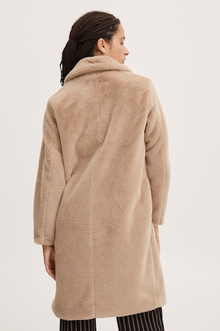 ICHI Winter Coat 'HAYA' in Brown