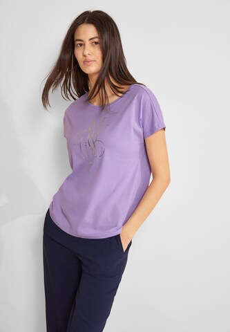 STREET ONE Shirt 'Alive' in Purple: front