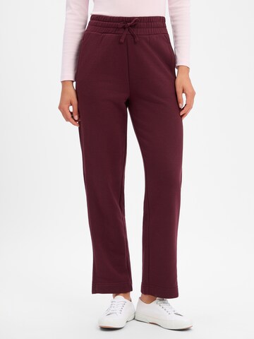Marie Lund Regular Broek in Lila: voorkant