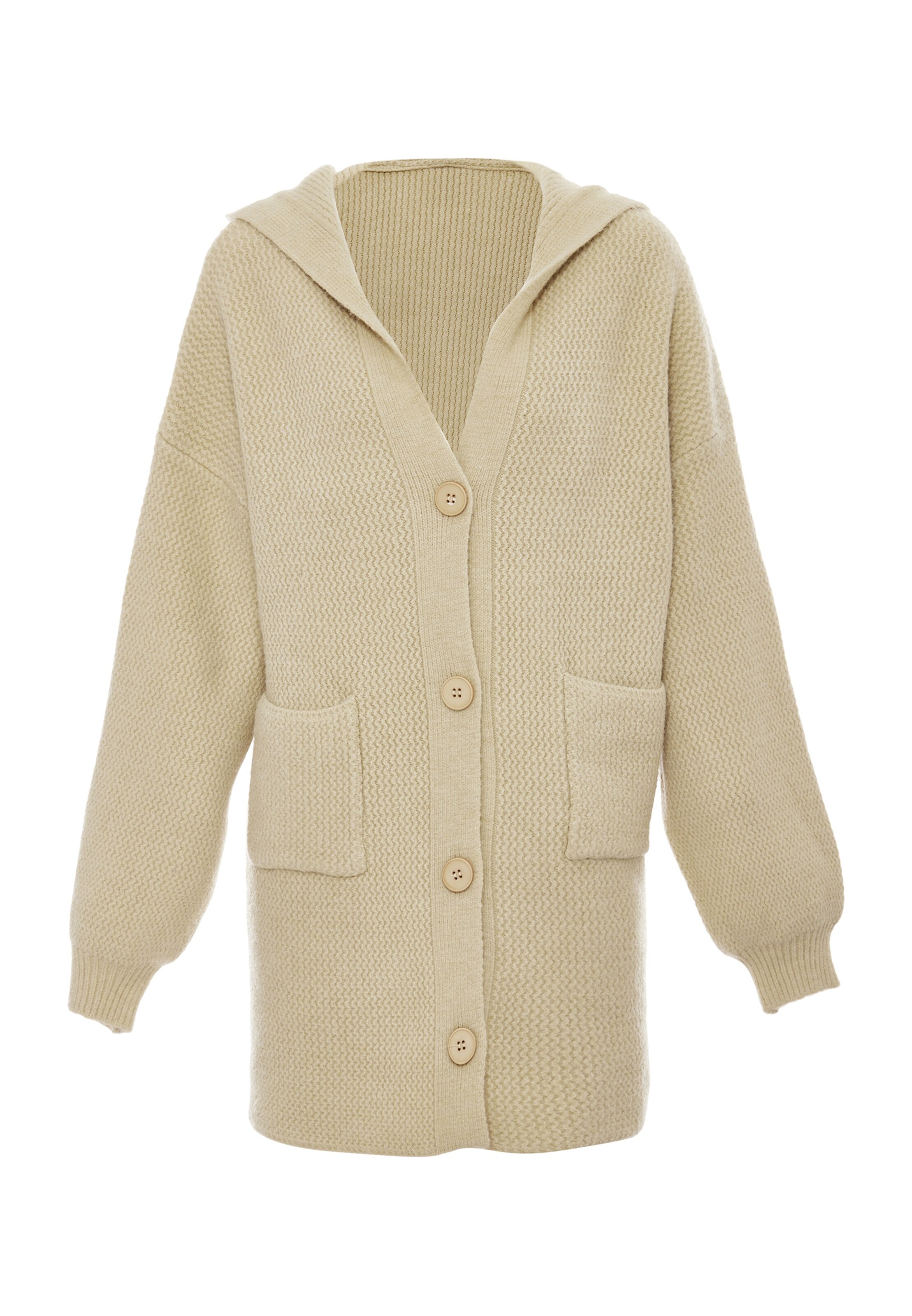 Tanuna - Casaco de malha em bege: frente