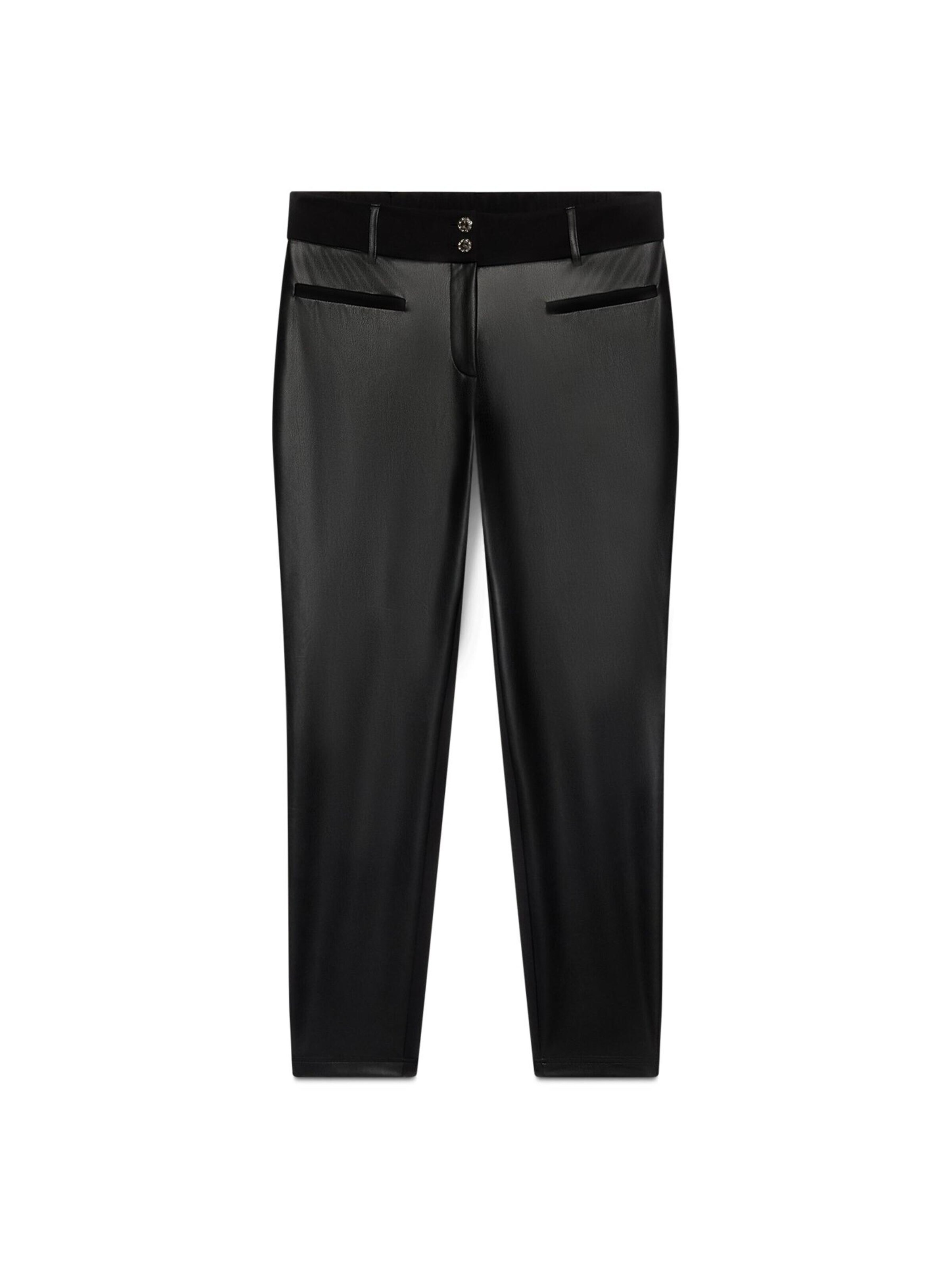 Skinny Pantaloni di Fiorella Rubino in nero: frontale
