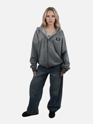 HEFTYKA Zip-Up Hoodie in Grey