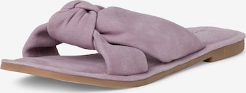 TAMARIS Mules in Purple: front