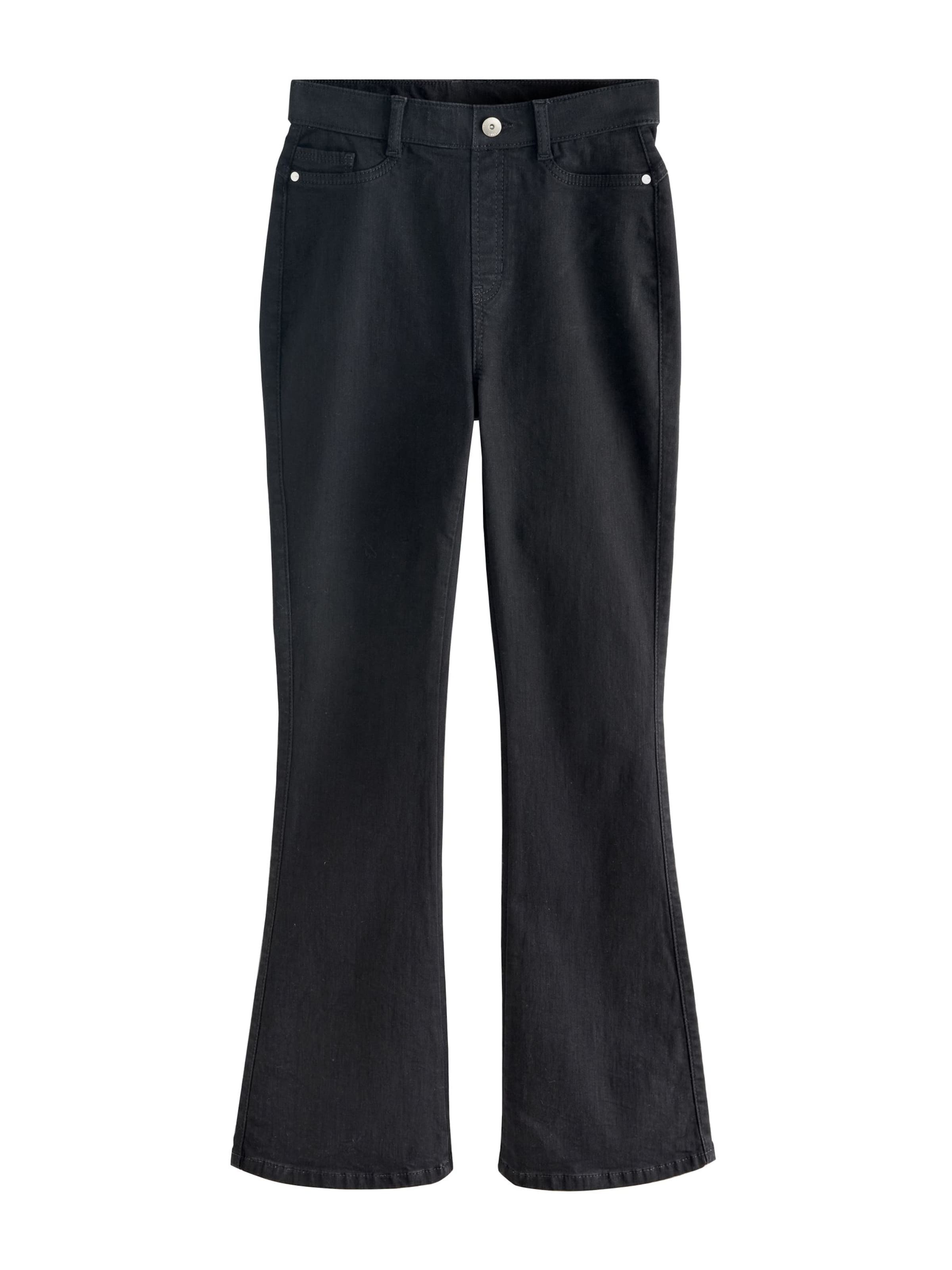 Next Laienev Teksapüksid, värv must: eest vaates