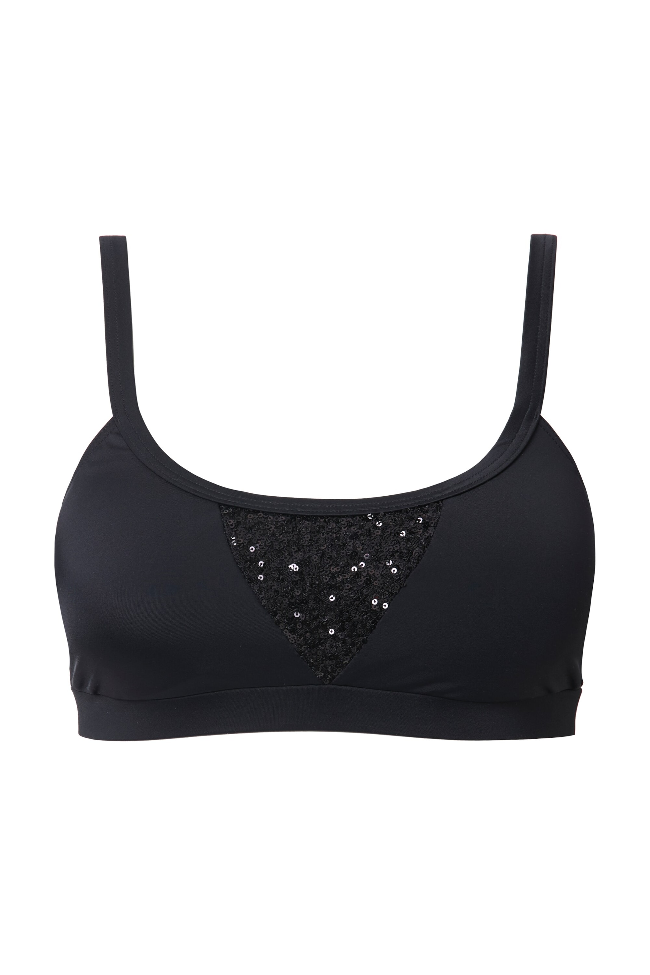 Studio Untold Bustier Bikini Top in Schwarz: Vorderseite
