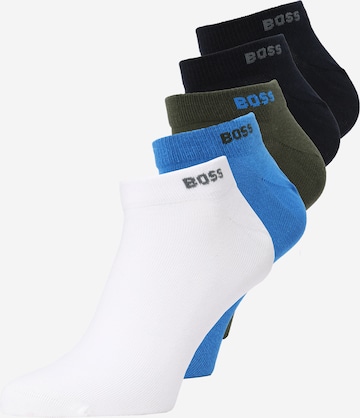 BOSS Black Socks in Blue: front